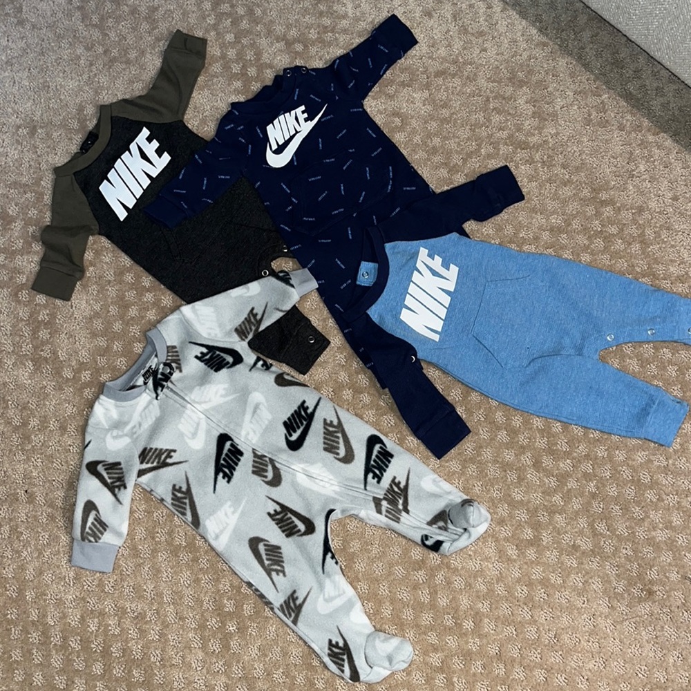 Set of 4!!!! Nike Onesies
